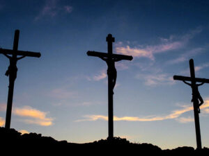 Cross in the darkness